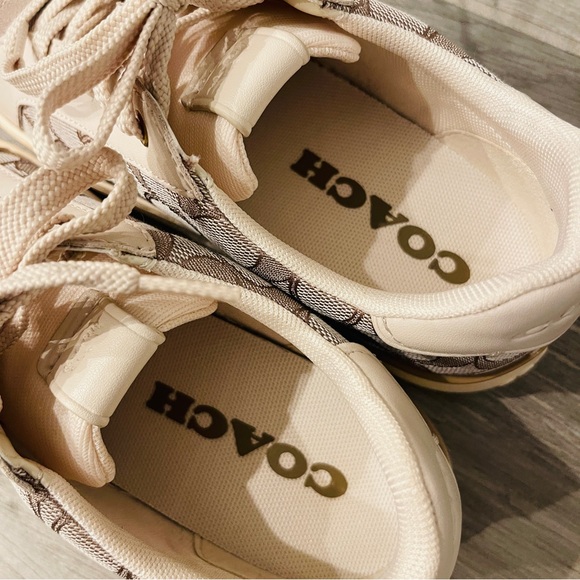 Coach Women’s Lowline Signature Sneakers with Low Top Coated Canvas - Picture 11 of 11